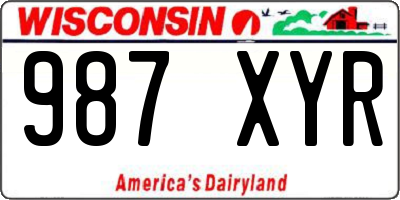 WI license plate 987XYR