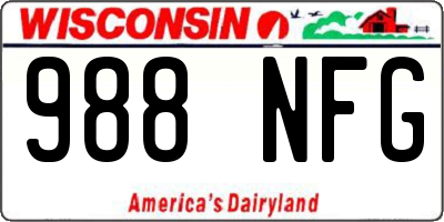 WI license plate 988NFG