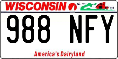 WI license plate 988NFY