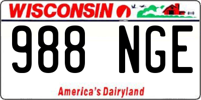 WI license plate 988NGE