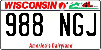 WI license plate 988NGJ
