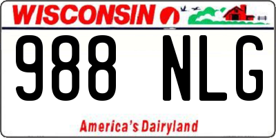 WI license plate 988NLG