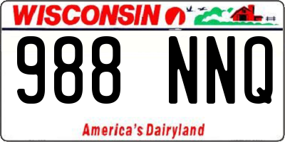 WI license plate 988NNQ