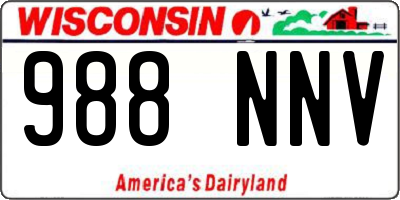 WI license plate 988NNV