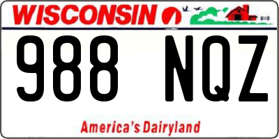 WI license plate 988NQZ
