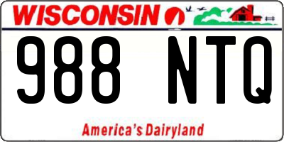 WI license plate 988NTQ