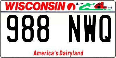 WI license plate 988NWQ