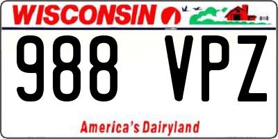 WI license plate 988VPZ