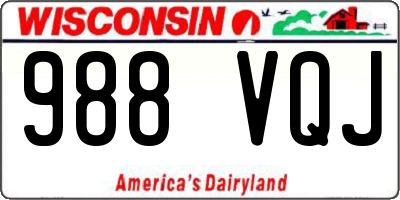 WI license plate 988VQJ