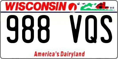 WI license plate 988VQS