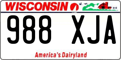 WI license plate 988XJA