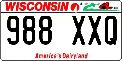WI license plate 988XXQ