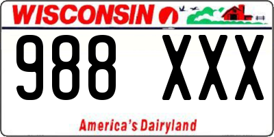 WI license plate 988XXX