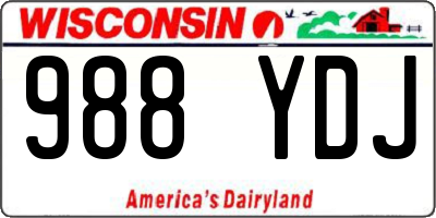 WI license plate 988YDJ