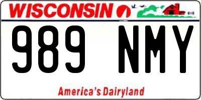 WI license plate 989NMY