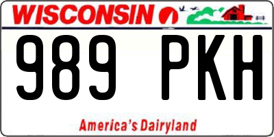 WI license plate 989PKH