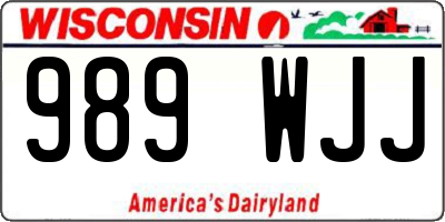 WI license plate 989WJJ