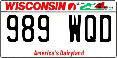 WI license plate 989WQD