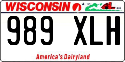 WI license plate 989XLH