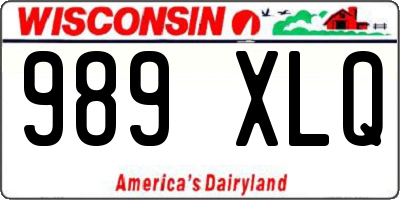 WI license plate 989XLQ