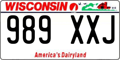 WI license plate 989XXJ