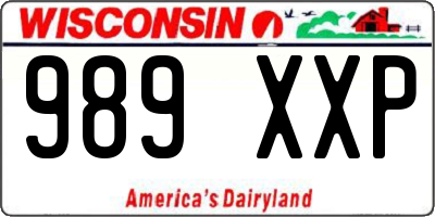 WI license plate 989XXP