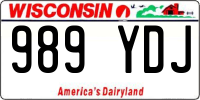 WI license plate 989YDJ