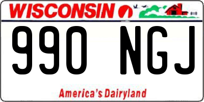 WI license plate 990NGJ