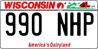 WI license plate 990NHP