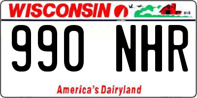 WI license plate 990NHR