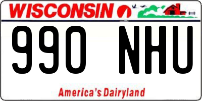 WI license plate 990NHU