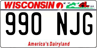 WI license plate 990NJG