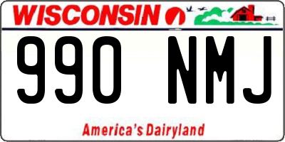 WI license plate 990NMJ