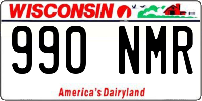 WI license plate 990NMR