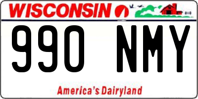 WI license plate 990NMY