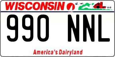 WI license plate 990NNL