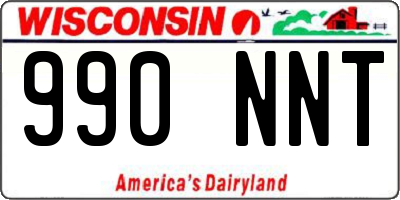 WI license plate 990NNT