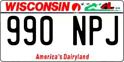 WI license plate 990NPJ