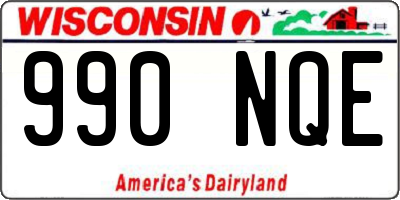WI license plate 990NQE