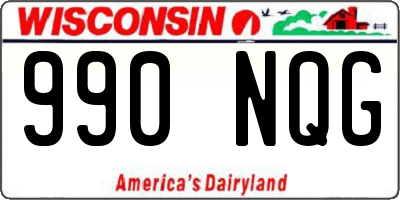 WI license plate 990NQG