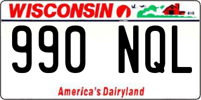 WI license plate 990NQL