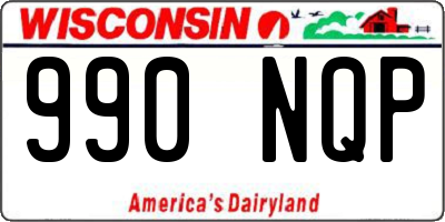 WI license plate 990NQP
