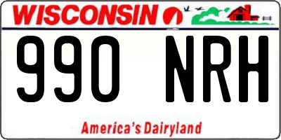 WI license plate 990NRH