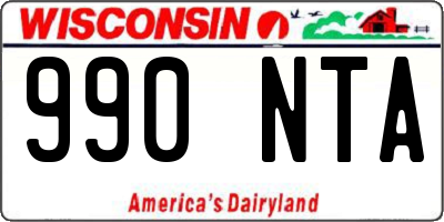 WI license plate 990NTA