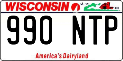 WI license plate 990NTP