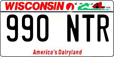 WI license plate 990NTR