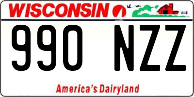 WI license plate 990NZZ