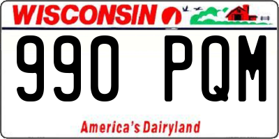 WI license plate 990PQM