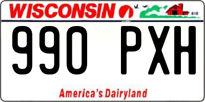 WI license plate 990PXH