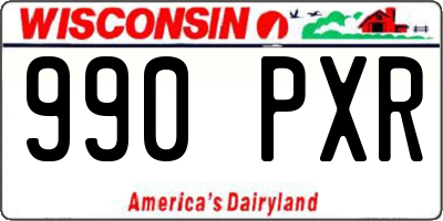 WI license plate 990PXR